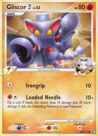 Gliscor E4 (/111) Reverse Holofoil [Platinum: Rising Rivals] Pokemon Single Pokémon