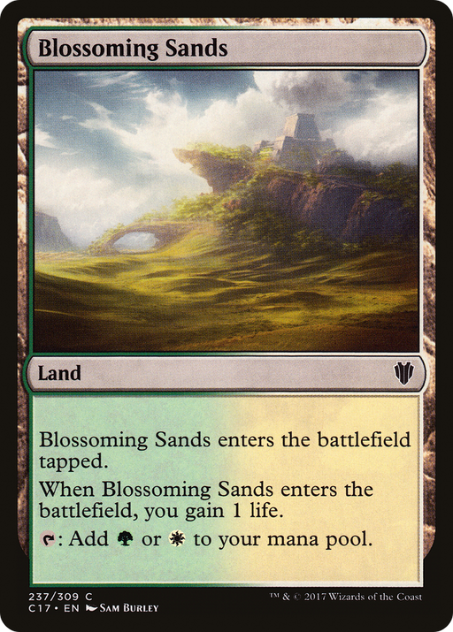 Blossoming Sands (C17-237) [Commander 2017] MTG Single Wizards of the Coast