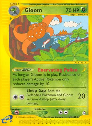 Gloom (/147) Reverse Holofoil [Vintage: Aquapolis] Pokemon Single Pokémon