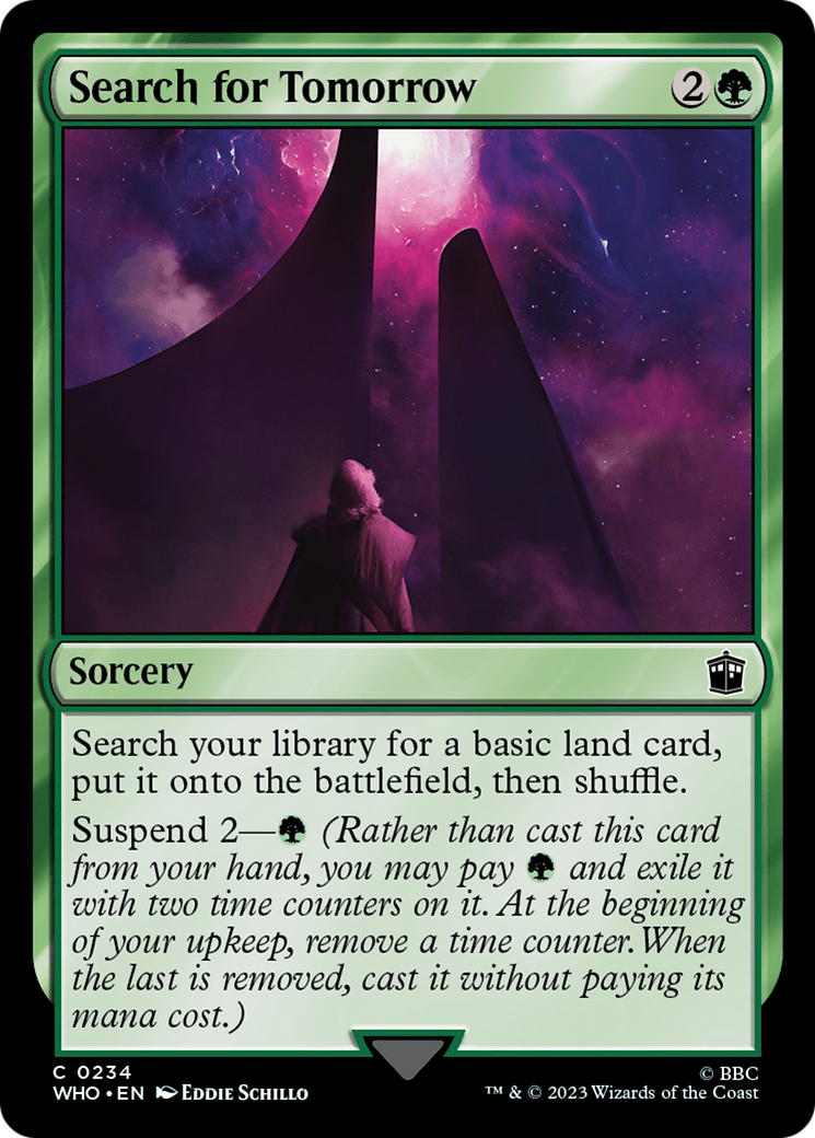 Search for Tomorrow (WHO-234) [Doctor Who] MTG Single Wizards of the Coast