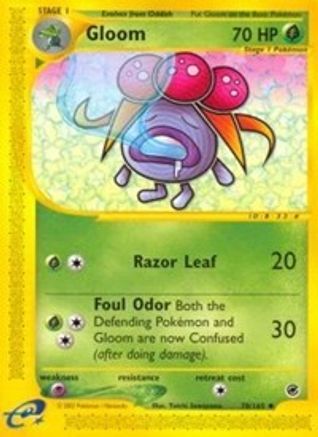 Gloom (78/165) Reverse Holofoil [Vintage: Expedition] Pokemon Single Pokémon