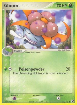 Gloom (/115) Reverse Holofoil [EX: Unseen Forces] Pokemon Single Pokémon