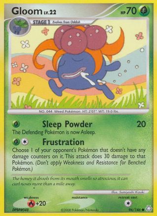 Gloom (96) (/146) Reverse Holofoil [DP: Legends Awakened] Pokemon Single Pokémon