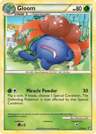 Gloom (27/90) Reverse Holofoil [HGSS: Undaunted] Pokemon Single Pokémon