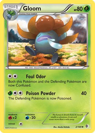 Gloom (/149) [BW: Boundaries Crossed] Pokemon Single Pokémon