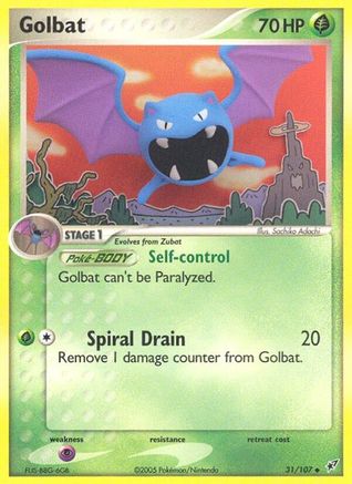 Golbat (/107) Reverse Holofoil [EX: Deoxys] Pokemon Single Pokémon