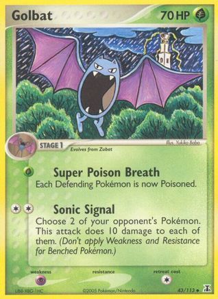 Golbat (43/113) [EX: Delta Species] Pokemon Single Pokémon