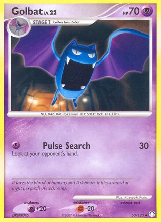 Golbat (/123) Reverse Holofoil [DP: Mysterious Treasures] Pokemon Single Pokémon