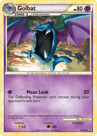 Golbat (30/95) - [HGSS: Unleashed] Pokemon Single Pokémon