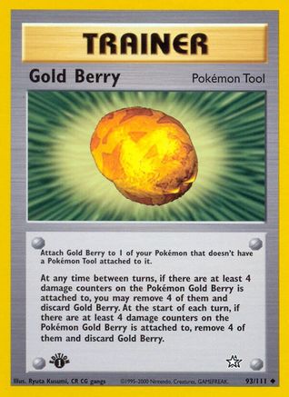 Gold Berry (93/111) 1st Edition [Vintage: Neo Genesis] Pokemon Single Pokémon