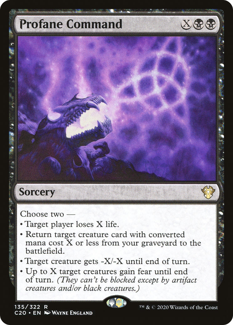 Profane Command (C20-135) [Commander 2020] MTG Single Wizards of the Coast