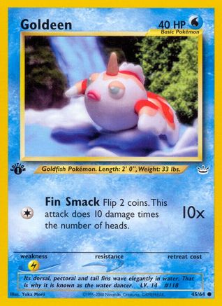 Goldeen (45/64) 1st Edition [Vintage: Neo Revelation] Pokemon Single Pokémon
