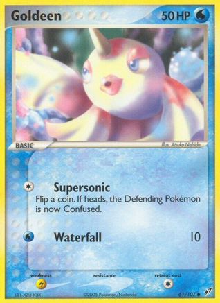 Goldeen (61/107) Reverse Holofoil [EX: Deoxys] Pokemon Single Pokémon