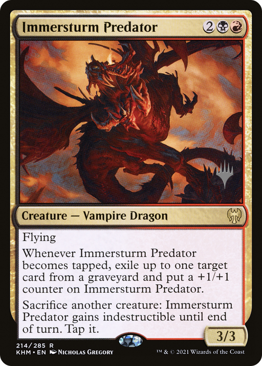 Immersturm Predator (PPKHM-214P) [Kaldheim Promos] MTG Single Wizards of the Coast