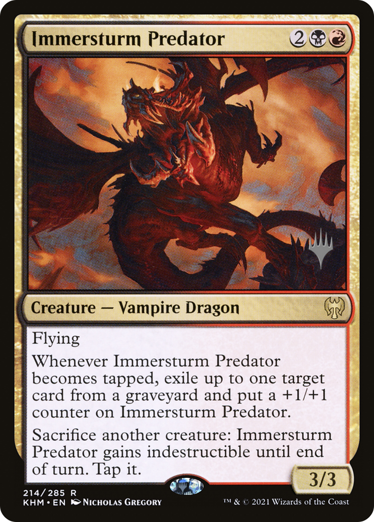 Immersturm Predator (PPKHM-214P) [Kaldheim Promos] Foil MTG Single Wizards of the Coast