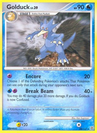 Golduck (28/132) Reverse Holofoil [DP: Secret Wonders] Pokemon Single Pokémon