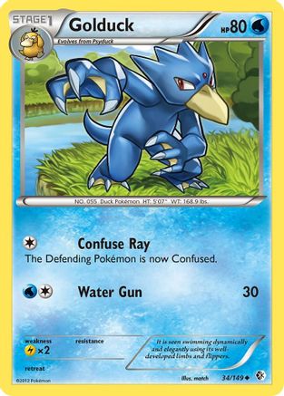 Golduck (34) (/149) [BW: Boundaries Crossed] Pokemon Single Pokémon