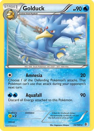 Golduck (35/149) Reverse Holofoil [BW: Boundaries Crossed] Pokemon Single Pokémon