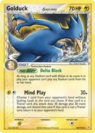 Golduck (Delta Species) (/110) Reverse Holofoil [EX: Holon Phantoms] Pokemon Single Pokémon
