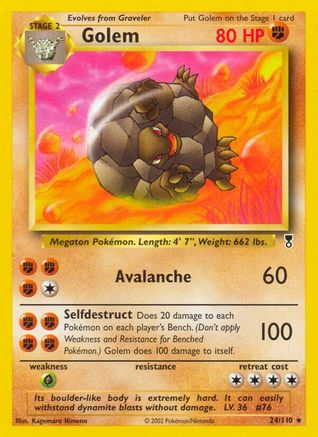 Golem (/110) Reverse Holofoil [Vintage: Legendary Collection] Pokemon Single Pokémon