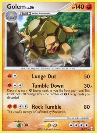 Golem (/99) Reverse Holofoil [Platinum: Arceus] Pokemon Single Pokémon