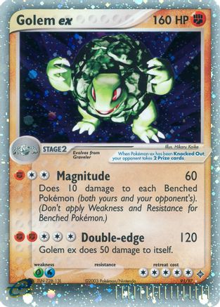 Golem ex (/97) Holofoil [EX: Dragon] Pokemon Single Pokémon
