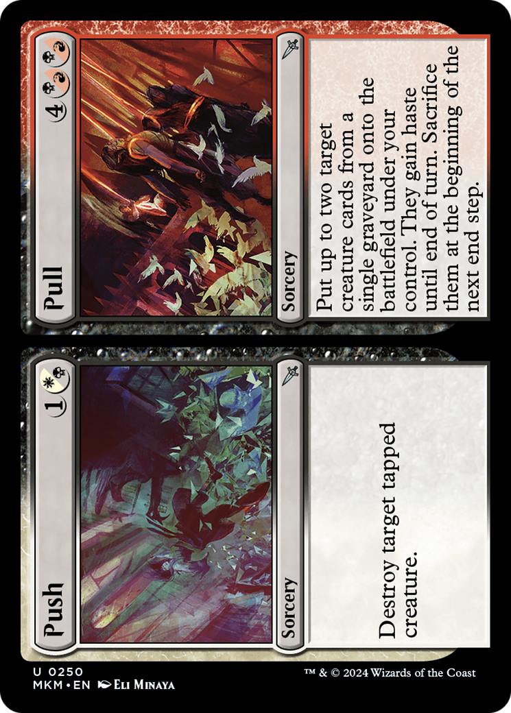 Push // Pull (MKM-250) [Murders at Karlov Manor] Foil MTG Single Murders at Karlov Manor
