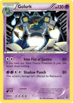 Golurk (46/101) Reverse Holofoil [BW: Plasma Blast] Pokemon Single Pokémon