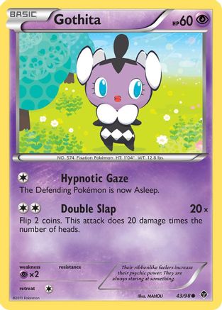 Gothita (43) (/98) Reverse Holofoil [BW: Emerging Powers] Pokemon Single Pokémon