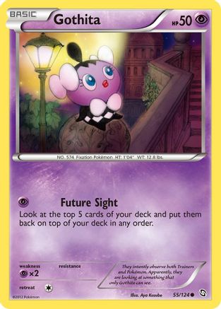 Gothita (55/124) Reverse Holofoil [BW: Dragons Exalted] Pokemon Single Pokémon