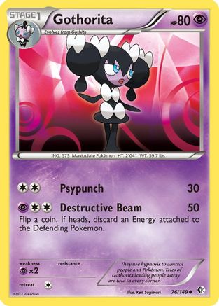 Gothorita (/149) Reverse Holofoil [BW: Boundaries Crossed] Pokemon Single Pokémon