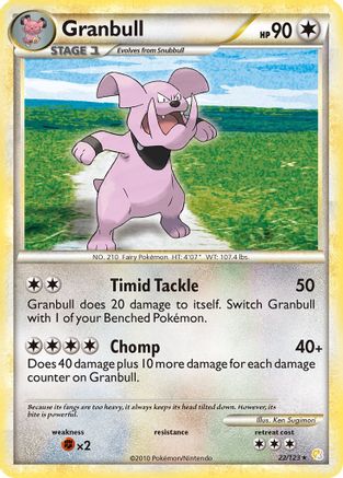 Granbull (22/123) Reverse Holofoil [HGSS: Base Set] Pokemon Single Pokémon