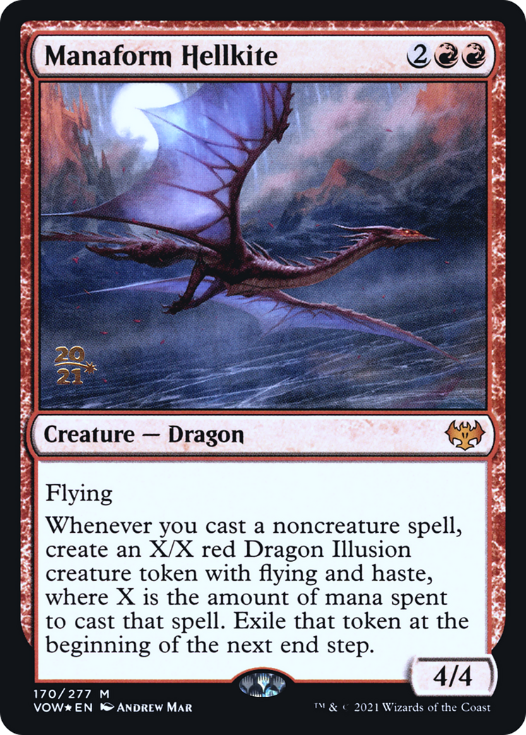 Manaform Hellkite (PRE-170) [Innistrad: Crimson Vow Promos] Foil MTG Single Wizards of the Coast