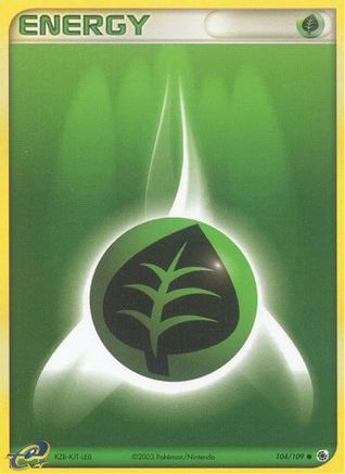 Grass Energy (104/109) Reverse Holofoil [EX: Ruby & Sapphire] Pokemon Single Pokémon