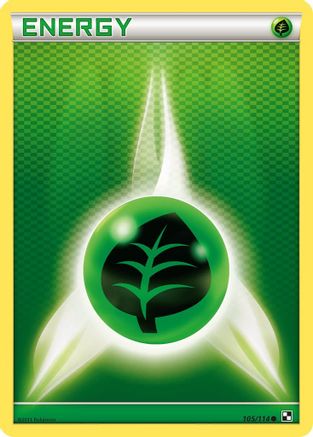 Grass Energy (/114) Reverse Holofoil [BW: Base Set] Pokemon Single Pokémon