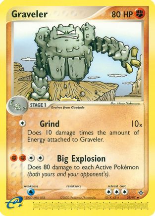 Graveler - 29/97 (/97) [EX: Dragon] Pokemon Single Pokémon