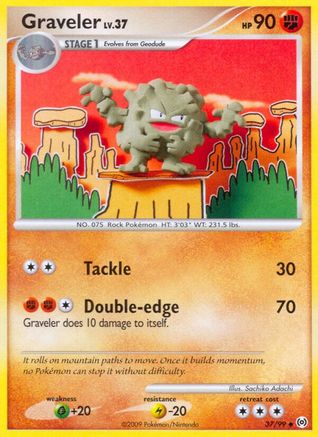 Graveler (37/99) [Platinum: Arceus] Pokemon Single Pokémon