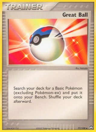 Great Ball (/108) Reverse Holofoil [EX: Power Keepers] Pokemon Single Pokémon