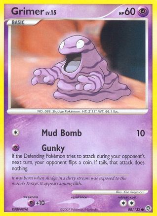 Grimer (88/132) Reverse Holofoil [DP: Secret Wonders] Pokemon Single Pokémon