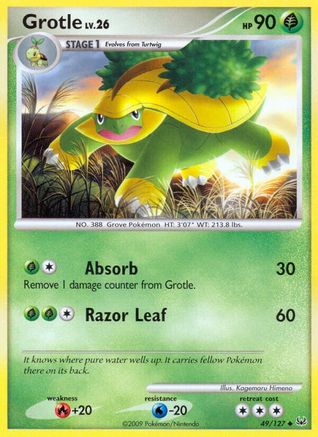 Grotle (/127) Reverse Holofoil [Platinum: Base set] Pokemon Single Pokémon