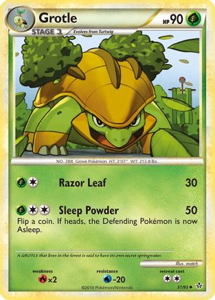 Grotle (/95) Reverse Holofoil [HGSS: Unleashed] Pokemon Single Pokémon