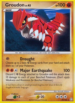 Groudon (/146) Reverse Holofoil [DP: Legends Awakened] Pokemon Single Pokémon