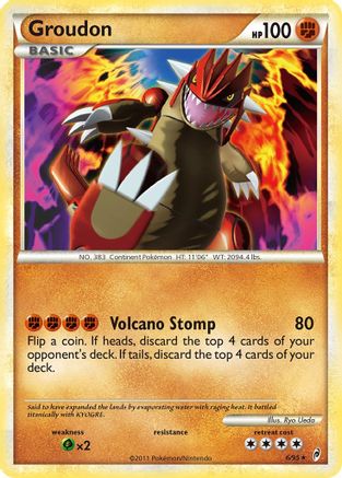 Groudon (/95) Reverse Holofoil [HGSS: Call of Legends] Pokemon Single Pokémon