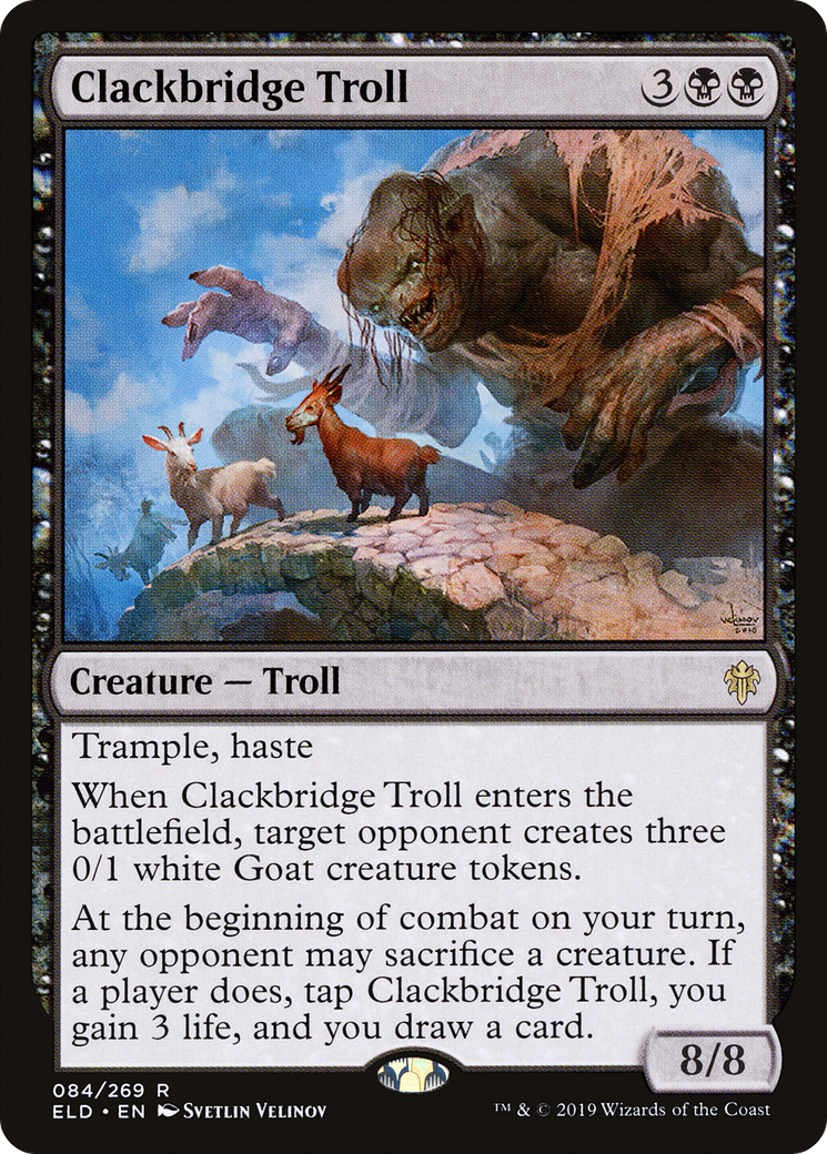 Clackbridge Troll (ELD-084) [Throne of Eldraine] Foil MTG Single Wizards of the Coast