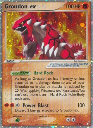 Groudon ex (/100) Holofoil [EX: Crystal Guardians] Pokemon Single Pokémon