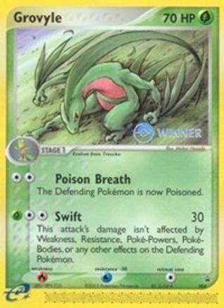 Grovyle - 004 (e-League) [Winner] (/40) [Promos: Nintendo Promos] Pokemon Single Pokémon