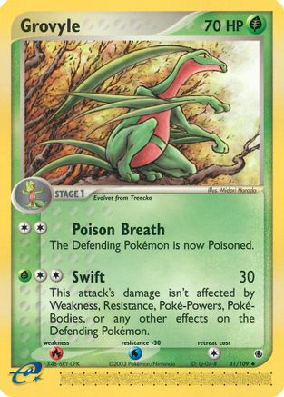 Grovyle - 31/109 (31/109) Reverse Holofoil [EX: Ruby & Sapphire] Pokemon Single Pokémon
