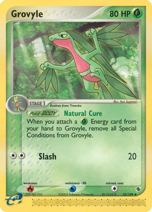 Grovyle - 32/109 (/109) Reverse Holofoil [EX: Ruby & Sapphire] Pokemon Single Pokémon