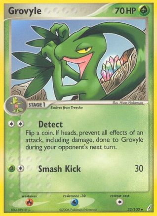 Grovyle (32/100) Reverse Holofoil [EX: Crystal Guardians] Pokemon Single Pokémon
