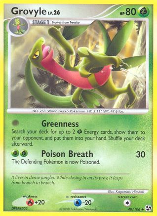 Grovyle (/106) Reverse Holofoil [DP: Great Encounters] Pokemon Single Pokémon